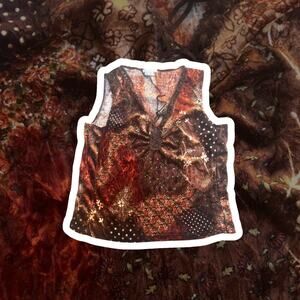 90’s velvet lace up top